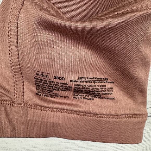 Auden Womens size 38DD Lightly Lined Wire Free Bra Dusty Rose - Picture 7 of 7